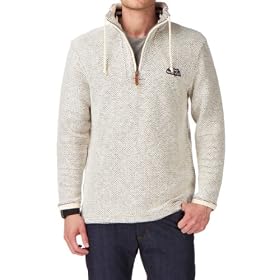 Weird Fish Rutin Fleece - Ecru