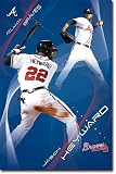 (22x34) Atlanta Braves Jason Heyward Sports Poster Print