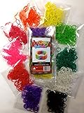 ❤50% OFF TODAY❤ Rubber Band Bracelets ❤ 1200 Premium Rainbow Color Loom Bands ❤ 10 Brilliant Colors 8 FREE Charms ❤ 50 S-clips & C-clips! 100% Money Back Guarantee! TOP RATED LOOM BAND PRODUCT ON AMAZON!