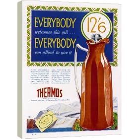 16 Inch Box Canvas (40cm) THERMOS FLASK ADVERT by Mary Evans