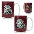 Oakland Raiders NFL 2pc Gameball Ceramic Mug Set - Helmet logo by Great American Products