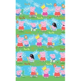 Peppa Pig & George - Giftwrap (2 sheets folded) and tags (2)