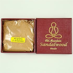 Old Mountain Sandalwood powder - 45g Pack - 100% Natural - E001T