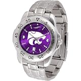 Kansas State Wildcats NCAA AnoChrome Sport Mens Watch (Metal Band)