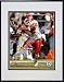 Dwayne Bowe 2007 Action in White Jersey Double Matted 8 x 10 Photograph in Black Anodized Alumi