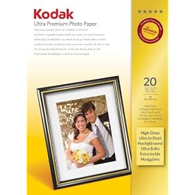 Kodak Ultra Premium Photo Paper, High-Gloss, A4, 210 x 297 mm, 20 Sheets