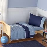 Crispy Blue 4 Piece Toddler Bedding Set