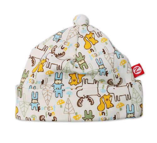 Zutano Print Organic Hat, Forest Fun, 3 Months (0-3 months)