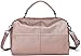 Crossbody Bags for Women,VASCHY Vegan Leather Top Handle Satchel Handbag Fashion Shoulder Bag Purse Rose Gold