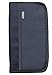 RFID Travel Passport Wallet & Document Organizer Zipper Case , Black or Blue