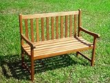 Cambs. Valley Ltd THAMES Solid Hardwood 2 Seater Garden Patio Bench IMC