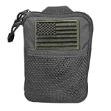 Condor Pocket Pouch/US Patch (Black, 7.25 x 5-Inch)