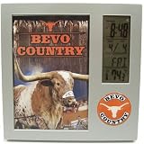 NCAA Texas Longhorns Digital Desk Clock Picture Frame