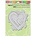STAMPENDOUS Cling Rubber Stamp, Pen Pattern Heart