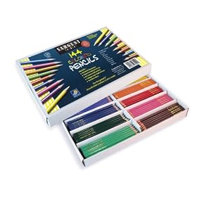 Sargent Art 22-7201 Best-Buy Assorted Colored Pencils, 144 Count
