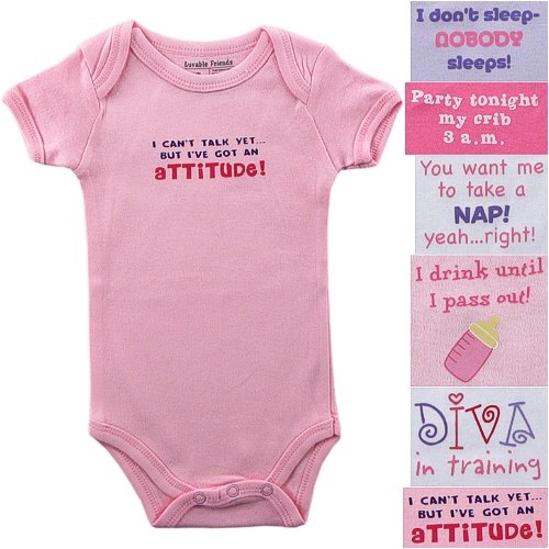 Baby-Says Bodysuits - Fresh Sayings for Girls
