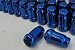 Blue Chrome, Spline, Tuner Lug Nuts, Set of 20, Fitment for Some Ford Models