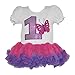 Birthday Girl Dress With Embroidery Sequin Age Number & Sparkling Butterfly (Age 1-FP)