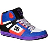 DC Rebound Hi Skate Shoe - Women's Dazzling Blue/Hot Coral, 7.0