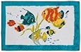 Creative Bath Products Rainbow Fish Rug
