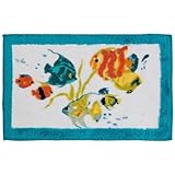Creative Bath Products Rainbow Fish Rug