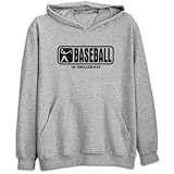 SWEATSHIRT HEATHER GRAY  B-ASEBALL IS BELIZEAN  BELIZE