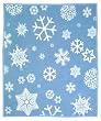 Snowflakes Blue KidzWrap Cuddlewrap - 45" by 40" - The "Wrap, Zip & Snap" Wearable Throw Blanket