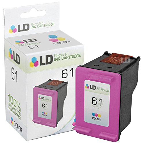 LD © Remanufactured Replacement Ink Cartridge for Hewlett Packard CH562WN (HP 61) Tri-Color for use in HP Deskjet 1000, 1010, 1050, 1051, 1055, 1056, 1512, 2050, 2510, 2512, 2514, 2540, 2542, 3000, 3050, 3050A, 3051A, 3052A, 3054, 3056A, 3510, 3511, 3512, 3516 & ENVY 4500, 4504, 5530, 5531 & Officejet 4630, 4632 Printers