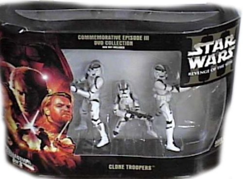 Childrens Toyshop  Toys : Star Wars Revenge of the Sith Commemorative Episode III DVD Collection Clone Troopers Walmart Exclusive Action Figures