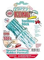 KONG Puppy Teething Stick Dog Toy, Small, Blue