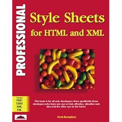 Professional Stylesheets for Html and Xml (Professional)