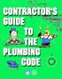 Contractor's Guide to the Plumbing Code