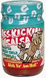 Ass Kickin' Roasted Green Chile & Tequila Salsa - Fresh fire roasted green chilies are featured in this habanero salsa delight along with rich tomatoes, garlic, onions, and a bite of mexican tequila.