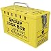 Accuform Signs KCC614 Steel Portable Group Slot Lock Box, 10" Width x 6" Length x 4-1/4" Height, Yellow