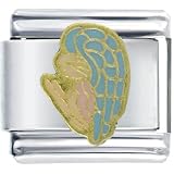 Praying Angel Religious Italian Charms Bracelet Link