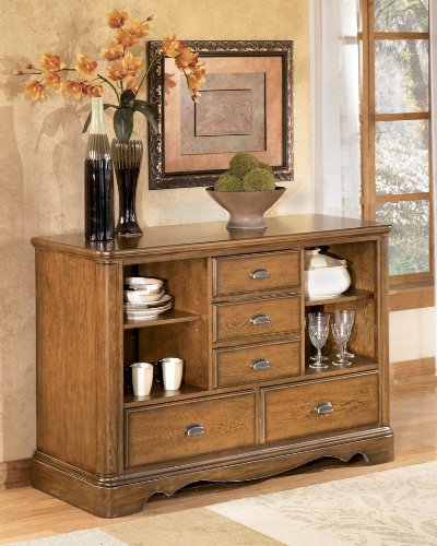 Dining Room Server with Medium Brown Finish