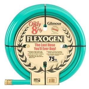 GILMOUR GROUP 10-34075 Flexogen 8-ply Garden Hose 3 4x75' by 