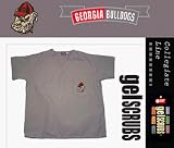 Georgia Bulldogs Scrub Style Top from Gel Scrub ( with Bulldog Logo ) - B000BJILFQ
