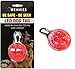 Bennies World LED Clip-On pet tags for dog collars, 2 colors RED and WHITE. #1 bright led pendant lights for walking the dog