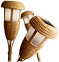 Strathwood 6-Piece Solar Tiki Torch Light Set