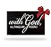 with God All Things are Possible Wood Sign Black