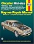 Chrysler Midsize Sedans (fwd) '82 -'95 (Haynes Repair Manual)