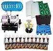 PRO 6 AIRBRUSH TATTOO KIT 28 Includes: COMPRESSOR, HOSE, AIRBRUSH, INK, AND STENCILS