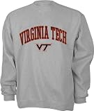Virginia Tech Hokies Grey Tackle Twill Crewneck Sweatshirt