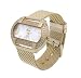 Geneva Platinum Chain Mesh Fashion Gold Watch��with CZ Accents