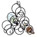 Kitchen & Housewares : Wrought Iron Swirl-design Wine Rack