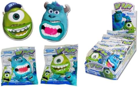 Monsters University Lip Pops Lollipop Candy 2 Pc Set (1 x Mike 1 X Sully)