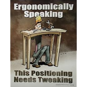 Ergonomically Speaking Safety Poster (17x22 inch) - Laminated