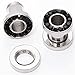 PiercingJ 6pcs Punk Rhinestone Crystal Screw Tunnels Ear Expander Stretch Plugs Piercing Gauge 2g
