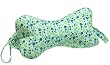DogBones NeckBones Chiropractic Neck Pillow, Green Floral